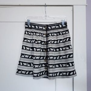 uo cat print skirt 😽